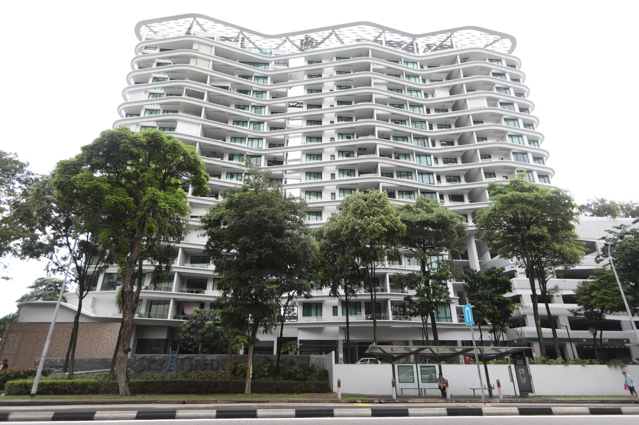 2016年竣工的Sky Green交易颇活跃，今年迄今有四个单位易手。（陈心媛摄）