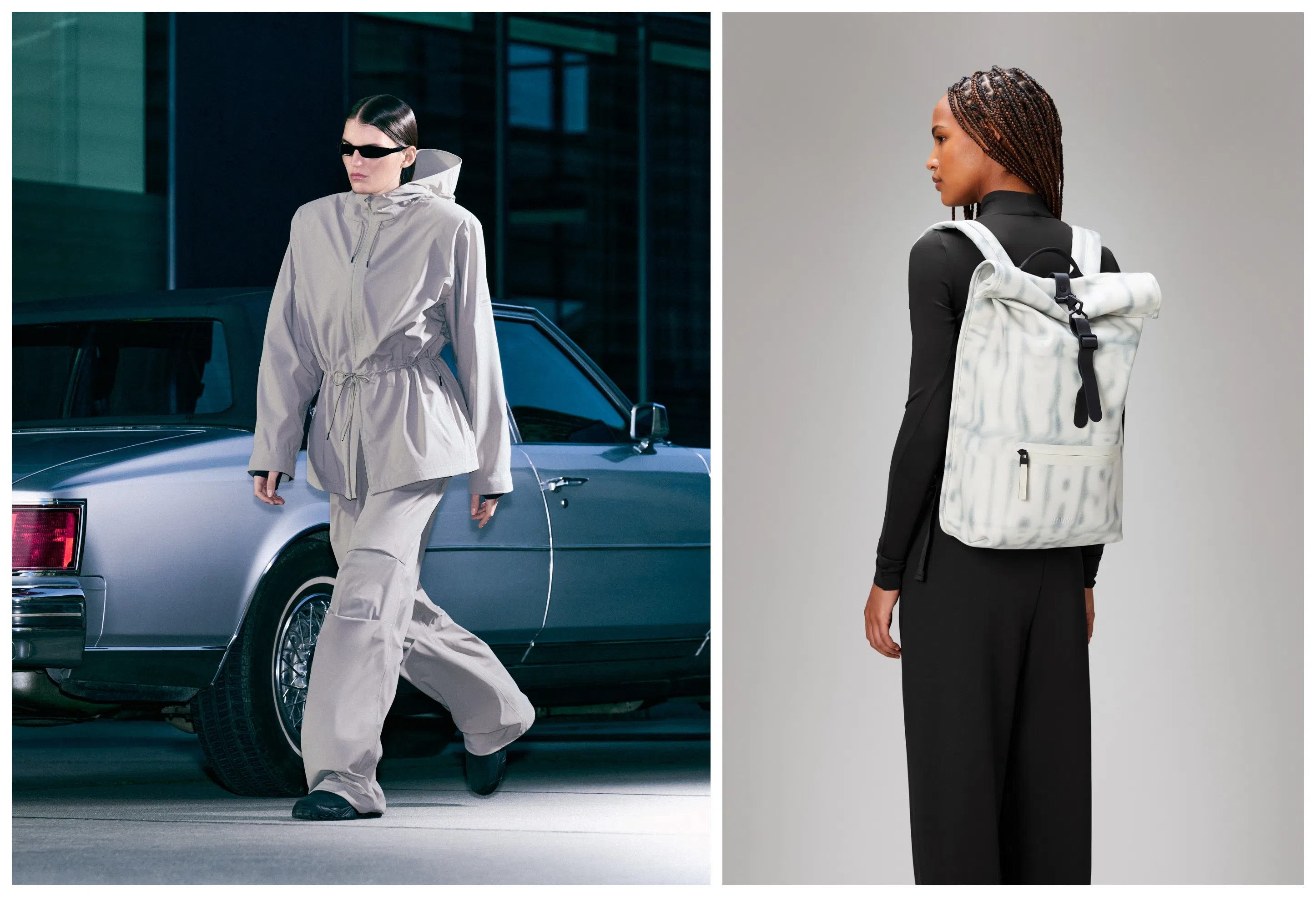 丹麦品牌Rains专做防水时尚单品，背包、外套皆有型。（互联网）