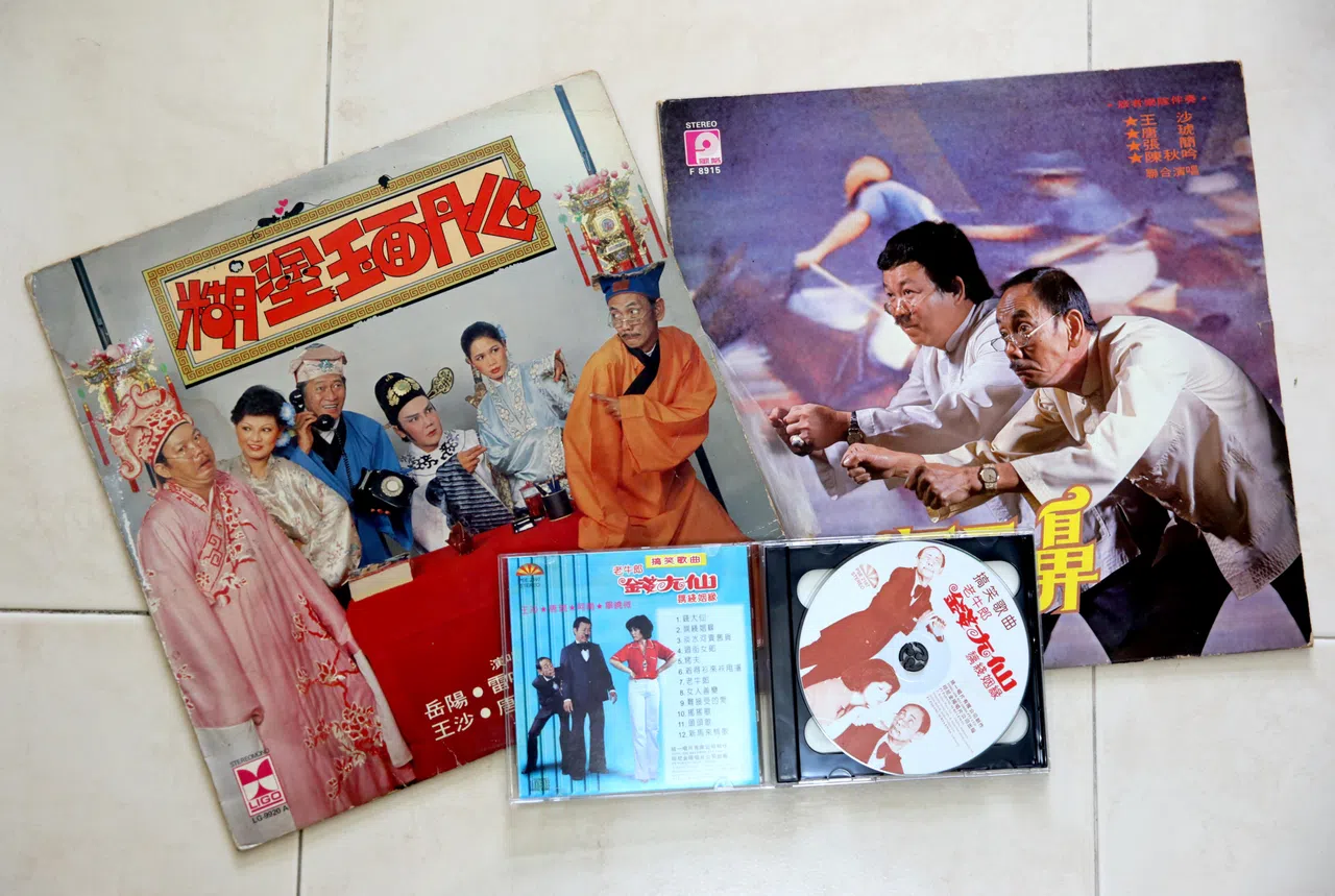 唐琥和王沙合作录唱片，两人前后合作了20多张唱片。（档案照片）