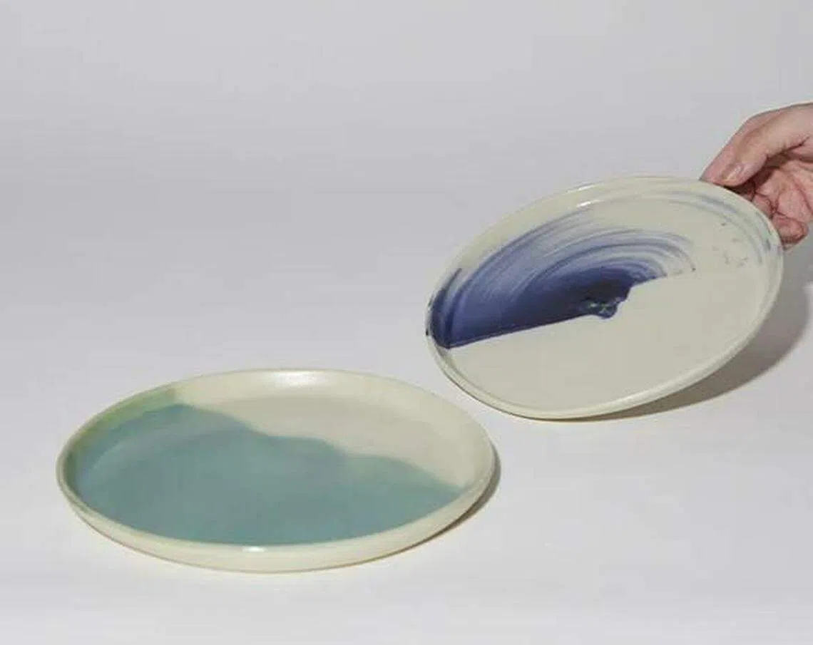 Ves新推出的陶瓷餐盘，为餐桌摆设增添一丝雅静风格。（取自ves.sg）