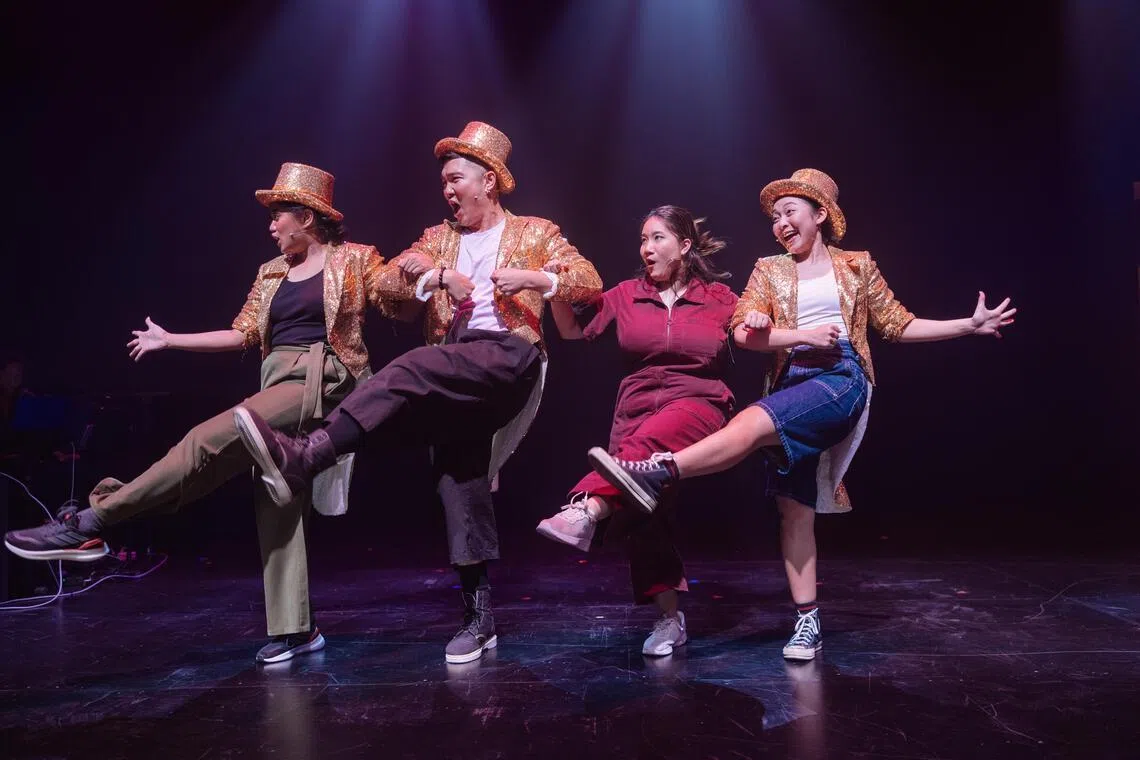 《拉拉爱情故事》音乐剧呈现出百老汇编舞风格。（Crispian Chan摄／主办单位提供）