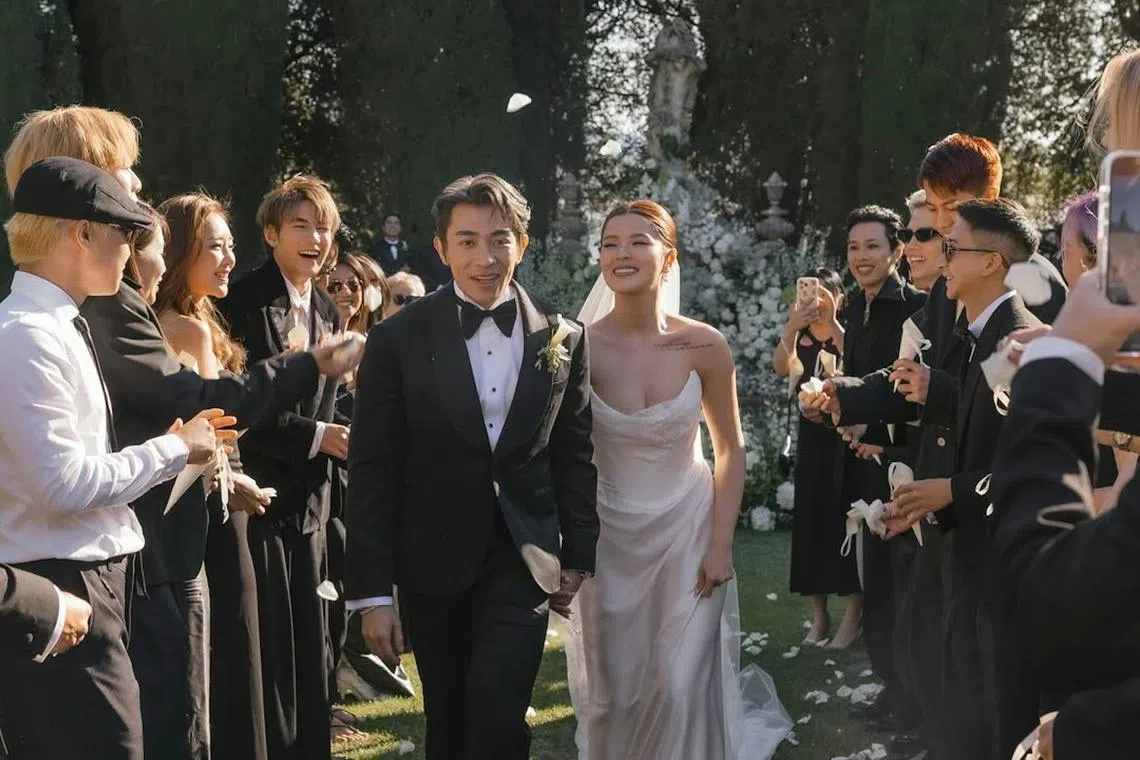 Tyson Yoshi在意大利庄园举行婚礼。（取自Instagram）