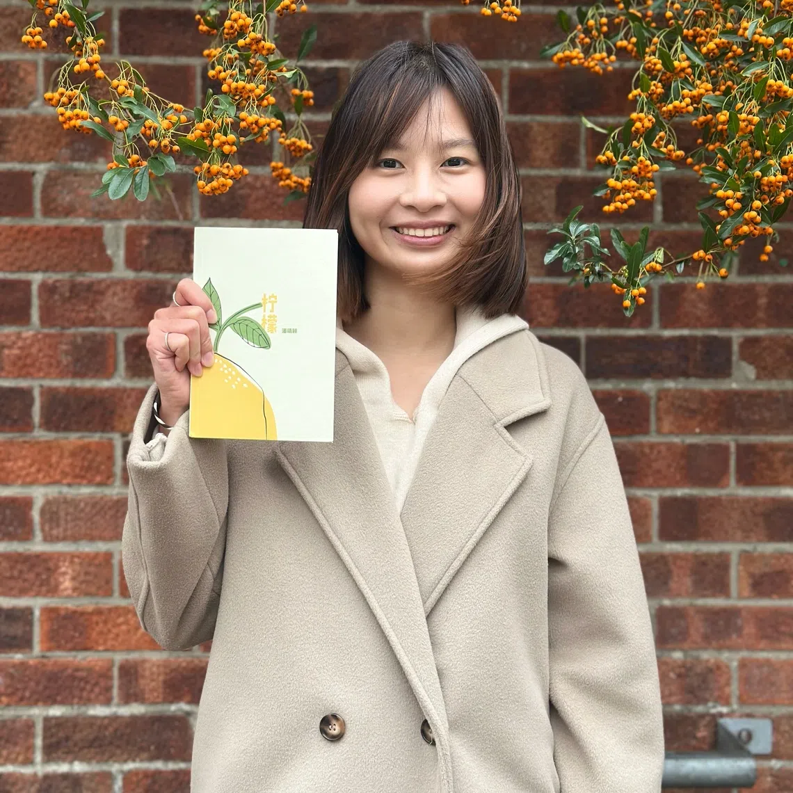 潘靖颖把文字幻化为物质形态，耐心等待种子发芽到结果的过程，遇见另一个季节的写作。（受访者提供）