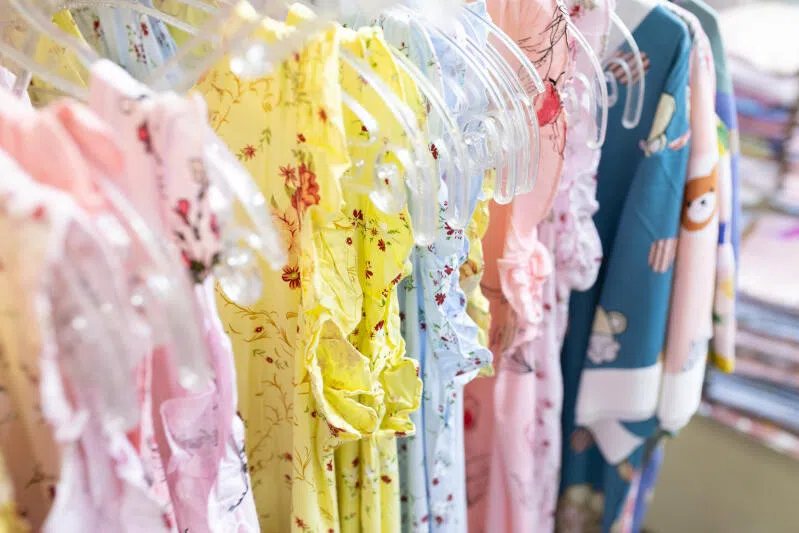 日熊睡衣的睡衣由何秀叶设计。（特约沈康雄摄）