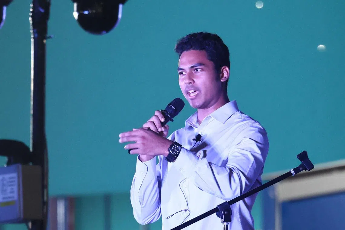 人民力量党淡滨尼集选区候选人胜利。（陈渊庄摄）