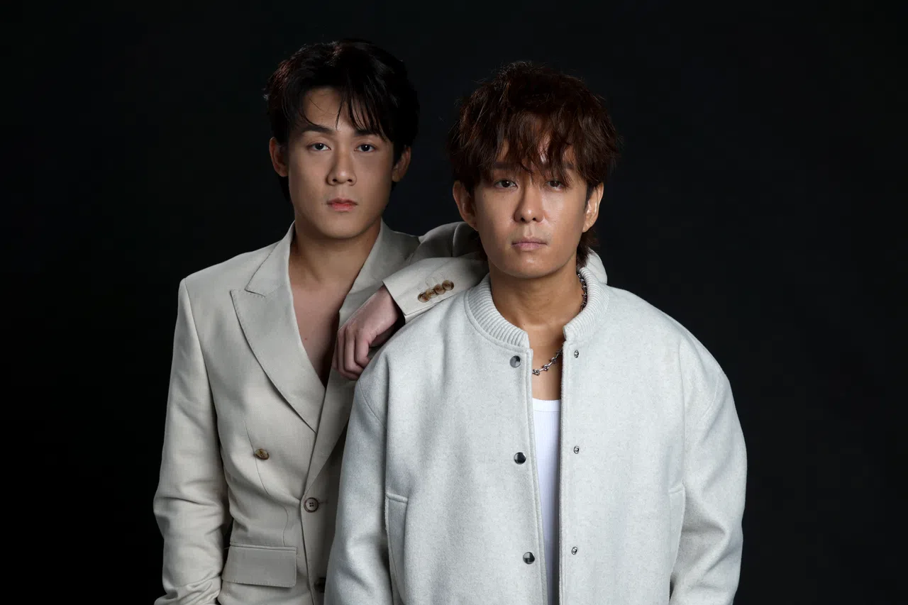 田铭耀（左）和许瑞奇都是从选秀节目出道。（档案照）