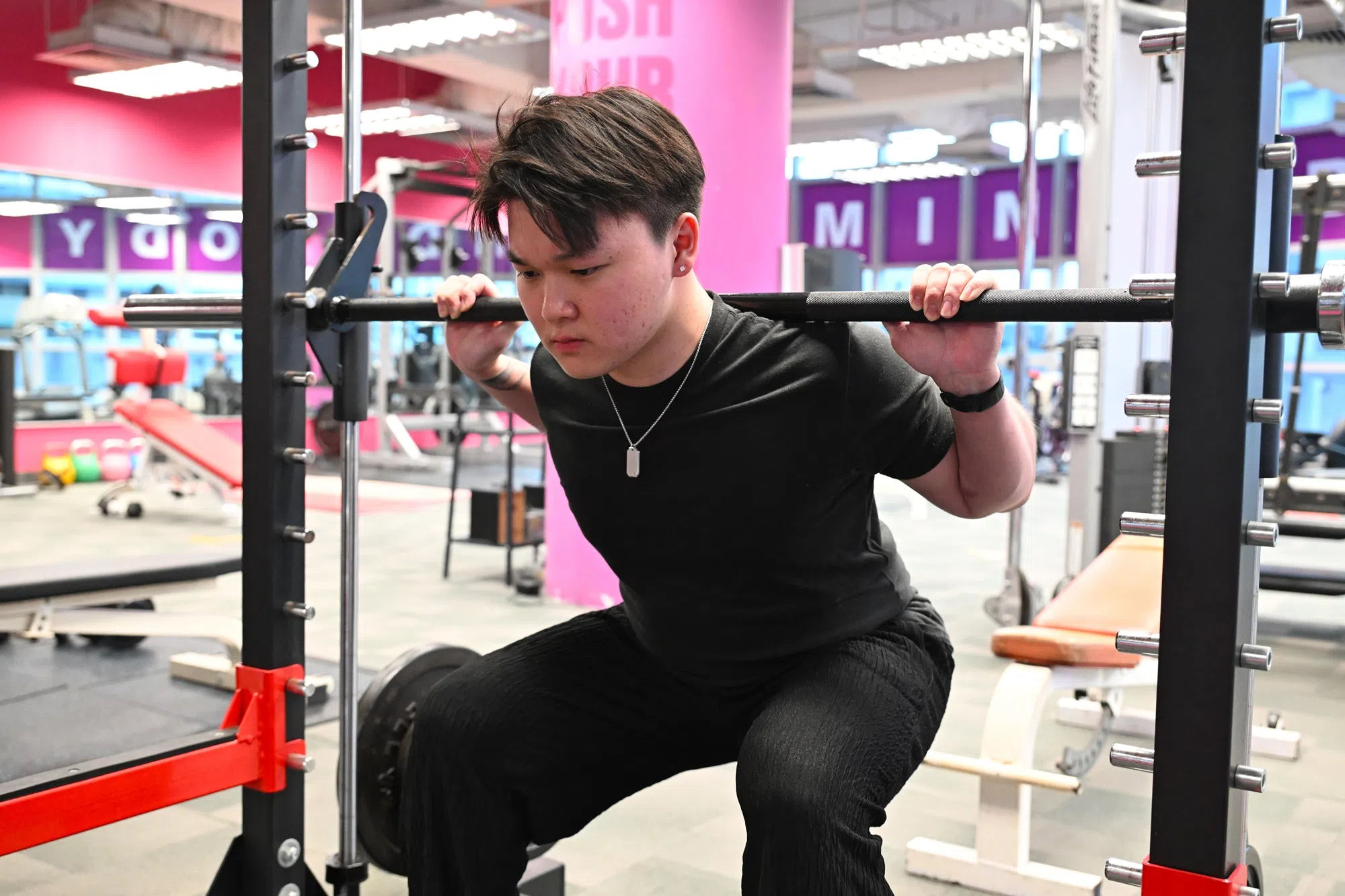 陈稳中平日都会尽量照顾好自己的健康，每周有五天到健身房运动。（特约摄影谭淑慧摄）