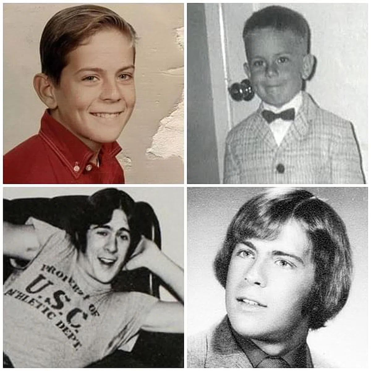 Bruce Willis年轻时不同时期的样子。（互联网）