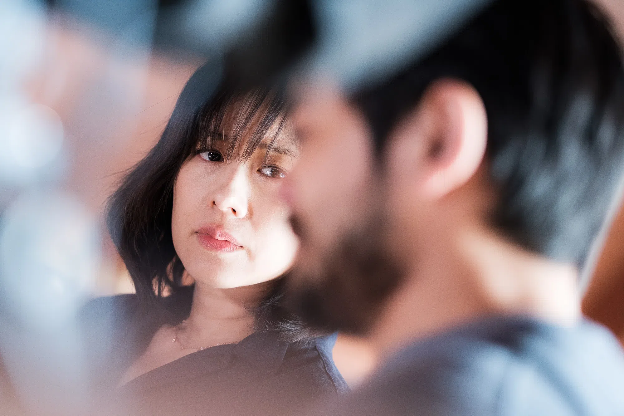 在林书宇眼中，林嘉欣（左）是天才型演员，演技具有感染力。（Luka Cyprian提供）