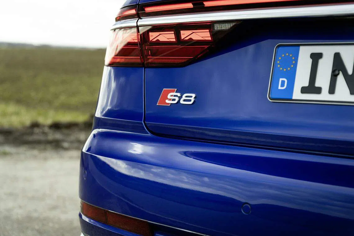 S8是奥迪旗舰车款A8L的增强型号。（奥迪提供）