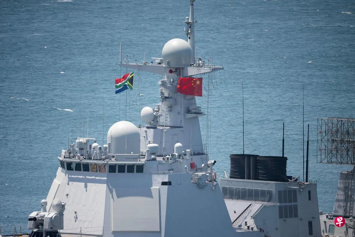 中俄伊等金砖国家在南非水域启动一周海上联合演习| 联合早报