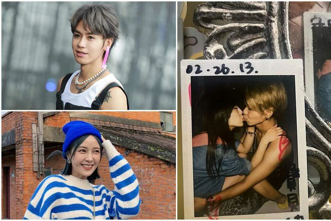 鼓鼓（左上）和大元已经相恋10年。（互联网）