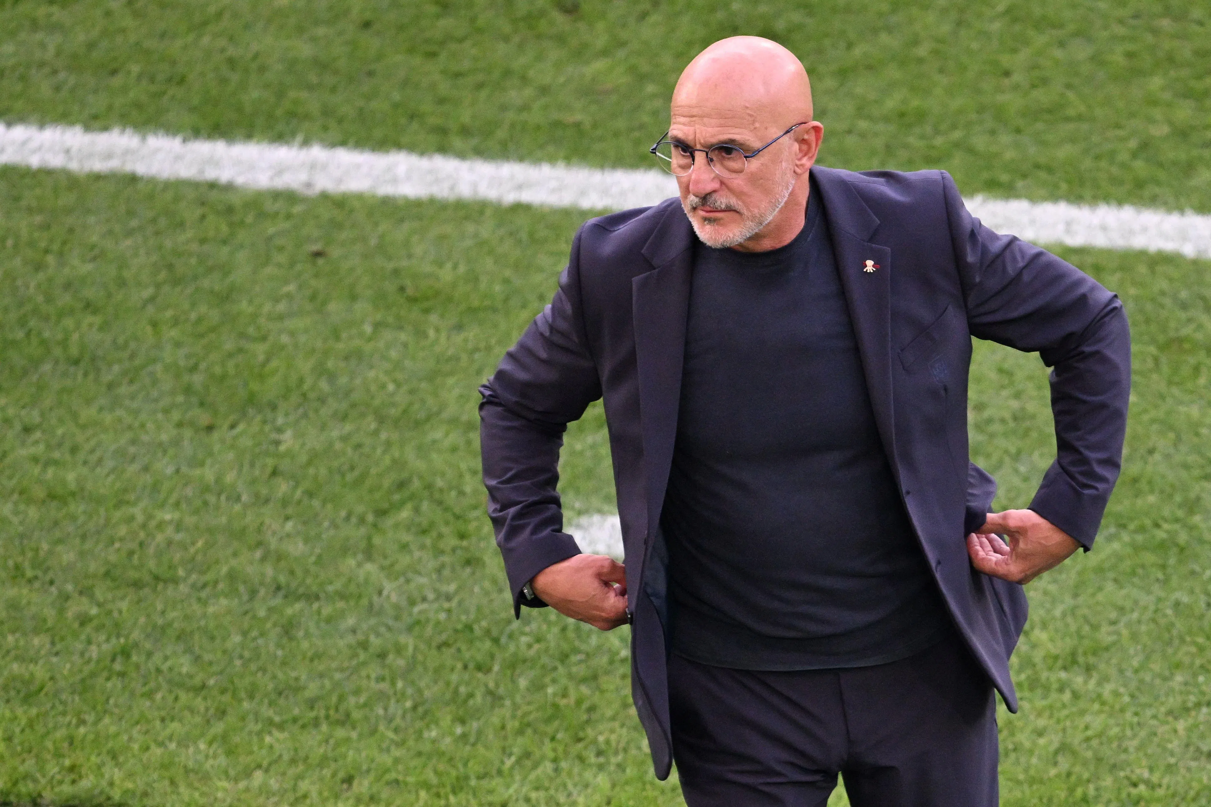 西班牙主帅德拉富恩特面临不小的人员问题。（法新社）