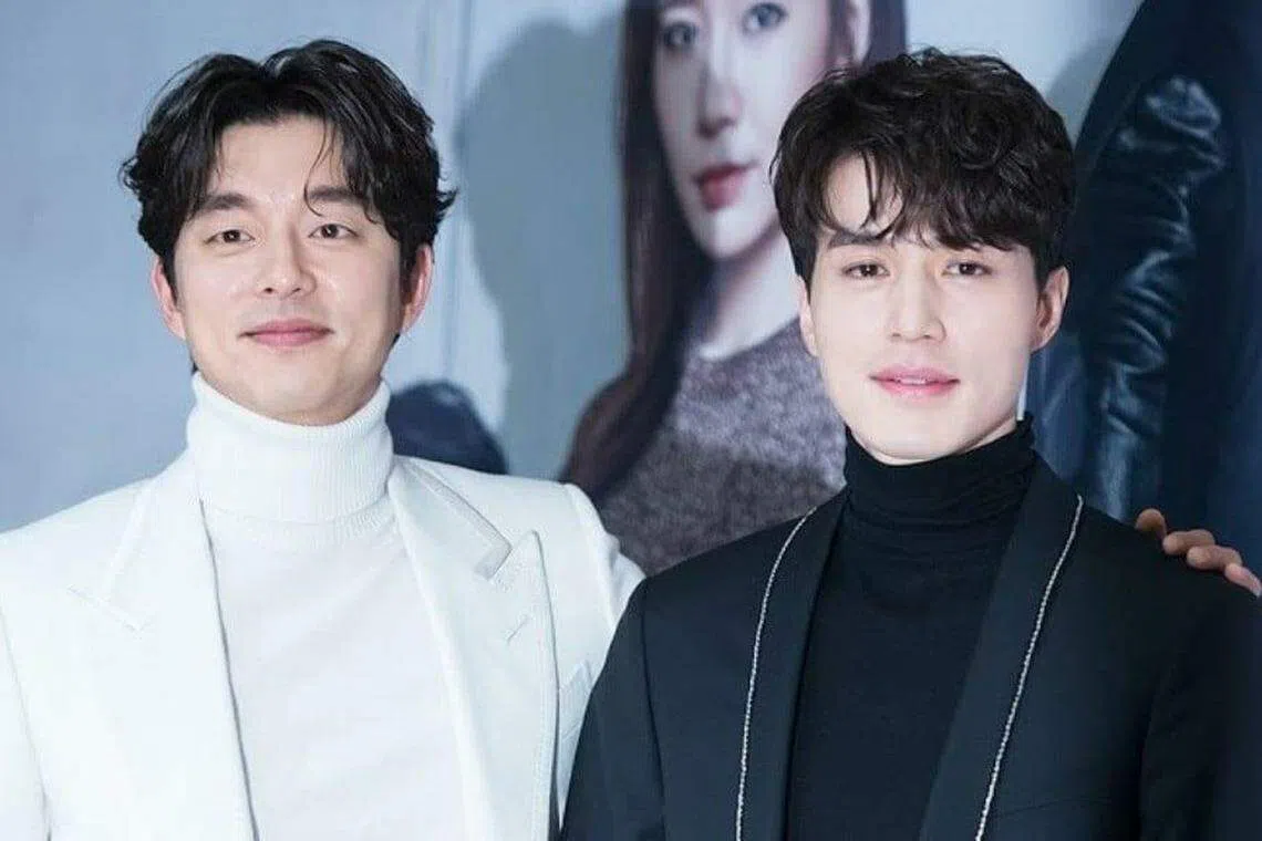 孔刘和李东旭2016年合作韩剧《鬼怪》（也称《不死神灵》）后建立兄弟情。（互联网）