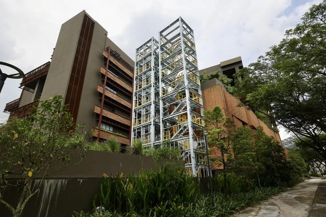 整个裕廊创新区占地600公顷，涵盖五个范围，即南洋理工大学、洁净科技园（CleanTech Park），以及登加、武林和峇哈（Bahar）。裕廊集团拟在区内划出约24公顷的净零排放区。（邝启聪摄）