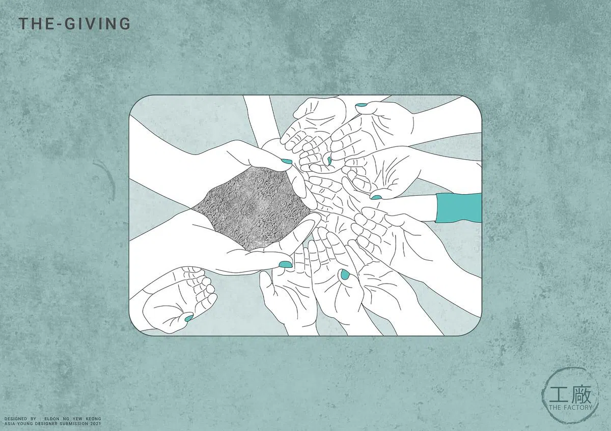 回馈社会是黄耀慷的设计核心，骨灰混合混凝土化为建筑材料。