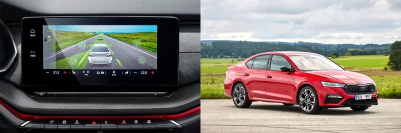 斯柯达Octavia RS配备先进的安全功能，让行驶更安全。（图/Škoda）