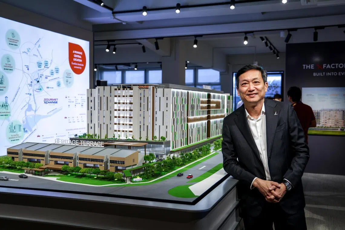 凯德发展新加坡首席执行官郑文辉说，这是公司最大的工业项目之一。（叶振忠摄）