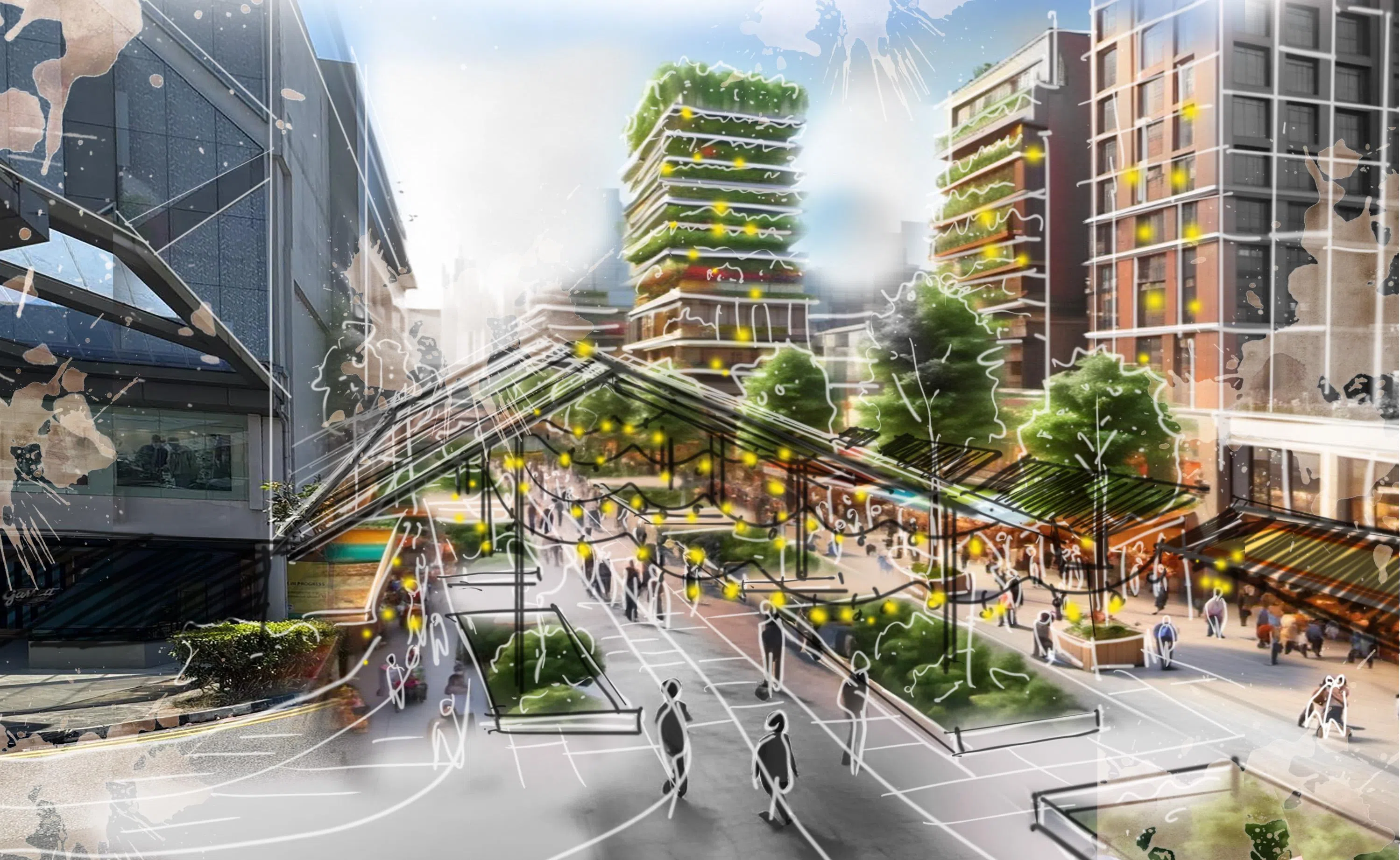 淡滨尼集选区议员兼东北区市长朱倍庆受访时指出，这个淡滨尼版本的“大阪步行街”若真能落成，预计将是本地首个类似概念的购物步行街。（构想图/淡滨尼市镇会提供）