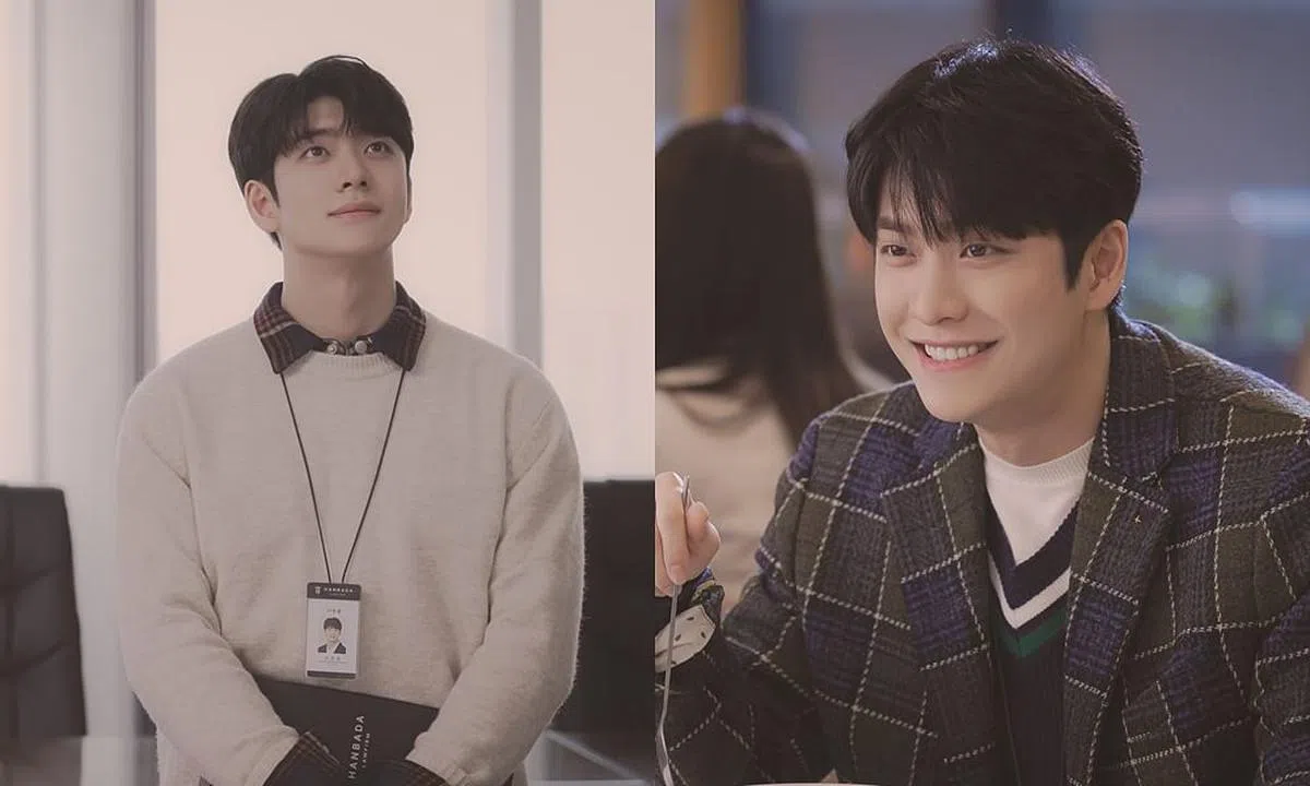 姜泰伍在《非常律师禹英禑》中是律师事务所中受欢迎的暖男，总是默默照顾女主角。（图/Naver）