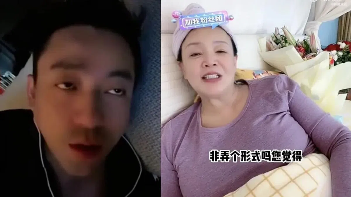 网民酸汪小菲不如母亲张兰（右）争气。（互联网）