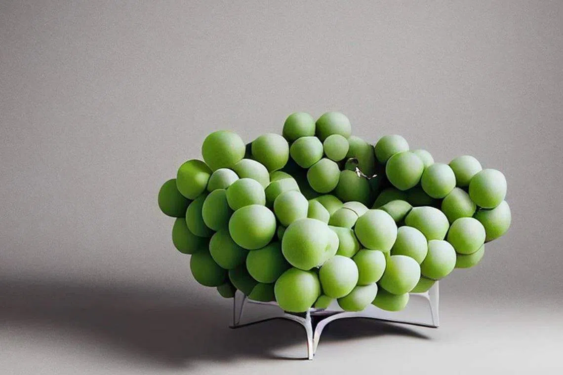 当葡萄不用来酿酒，而是“生成”椅子，你会坐吗？（Frank Jacobus提供）