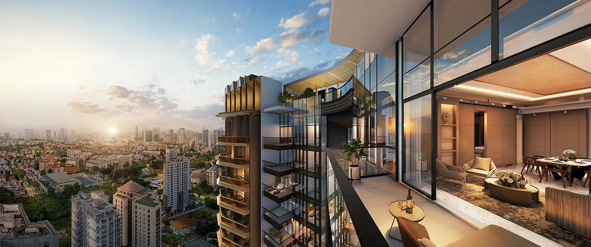 PERFECT TEN坐落在武吉知马路的黄金地段，24层楼的高楼，可拥广阔的视野。（图/PERFECT TEN提供）