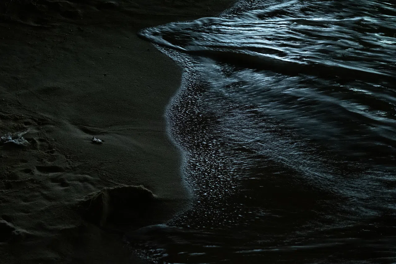 不断变换的浪之一。（姜韦仲摄）