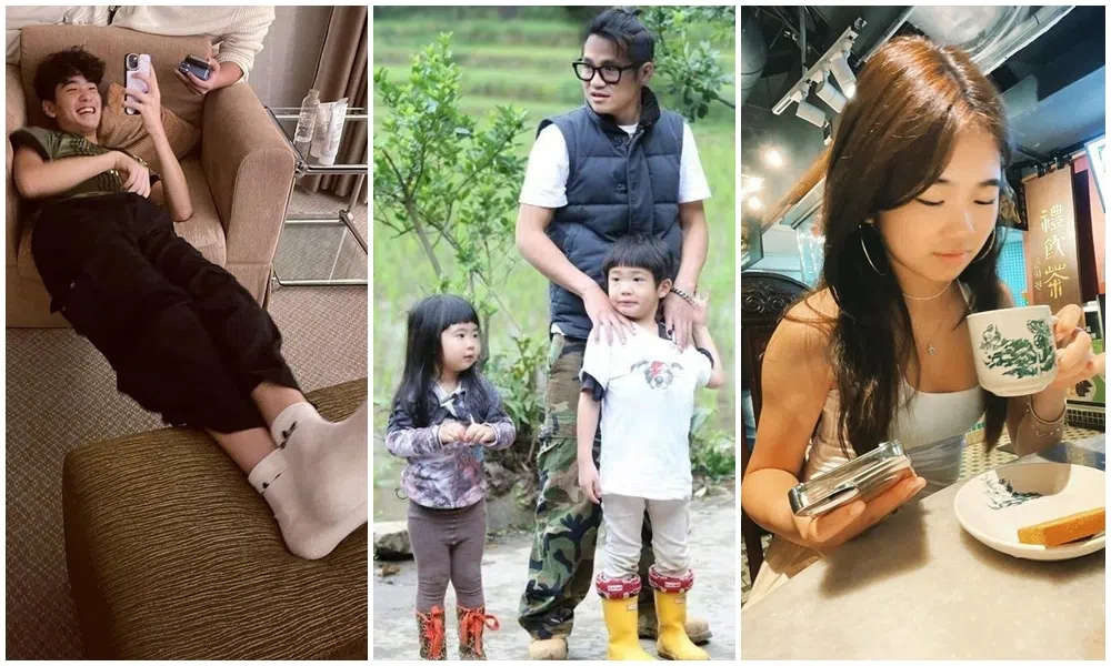 曹格14岁的儿子Joe（左）和12岁的女儿Grace（右）长大不少，让人不禁想起他们参加《爸爸去哪儿》时的可爱模样。（取自艺人IG、互联网）