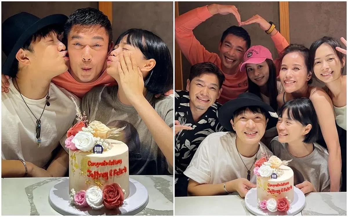 黄俊雄等人聚会同时为徐鸣杰和陈凤玲庆祝。（取自IG）