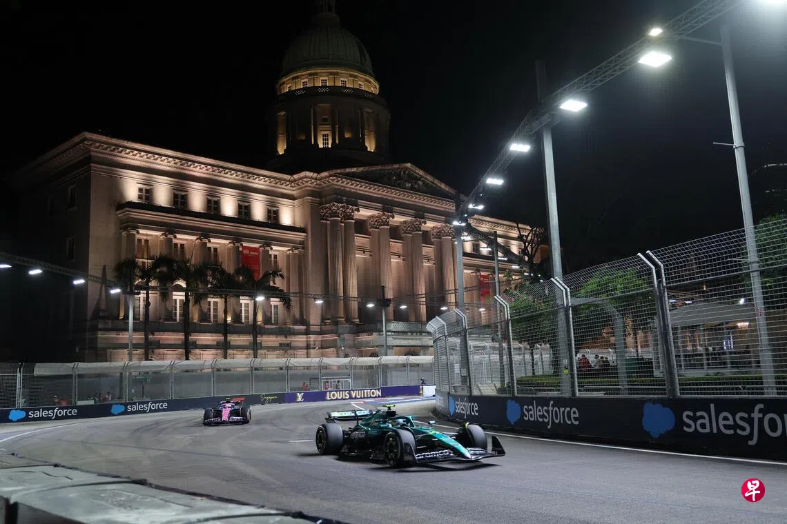 F1新加坡站练习赛事故多阿隆索惊艳排第一第四| 联合早报