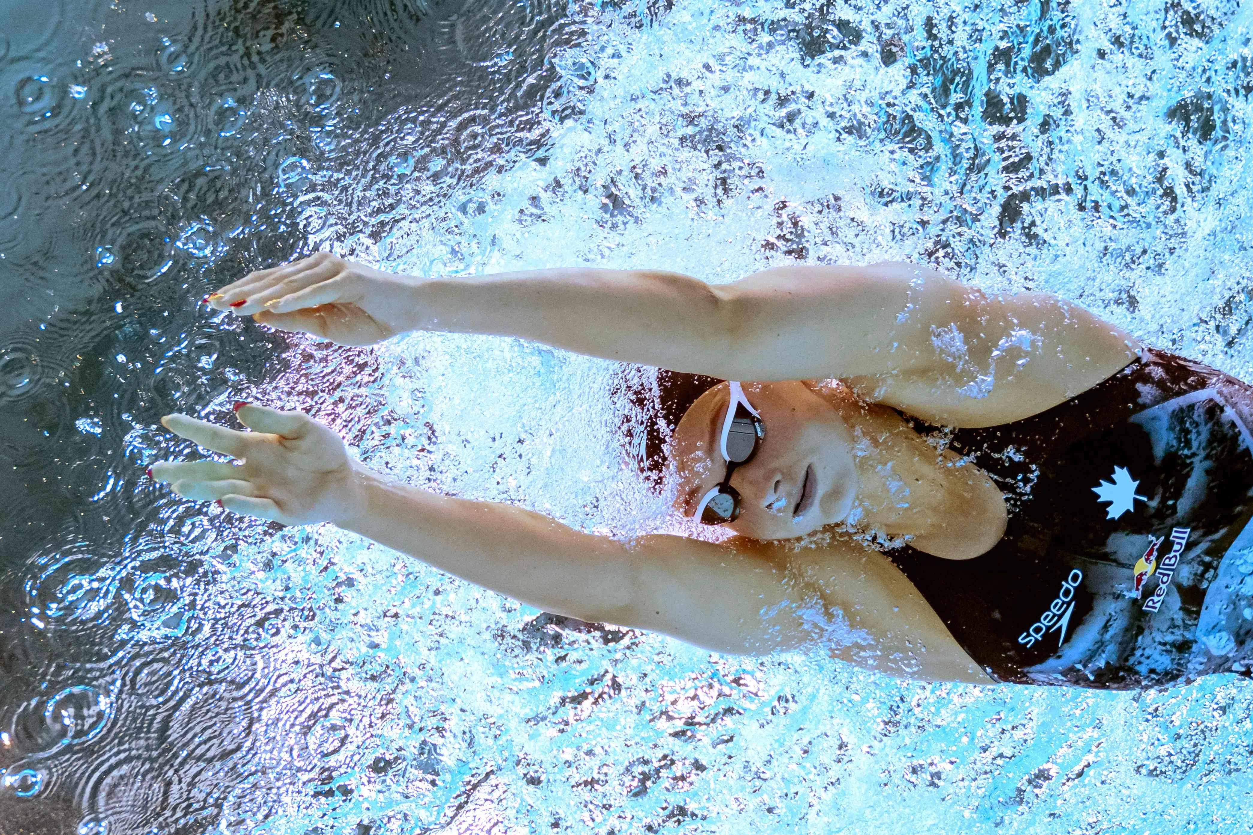 18岁的萨默一人撑起加拿大在本届世锦赛的金牌榜。（法新社）