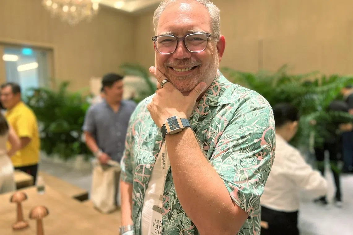 出席盛会的爱彼董事局成员奥利维耶罗·波提内利，曾担任爱彼亚洲区董事总经理。（吴庆康摄）