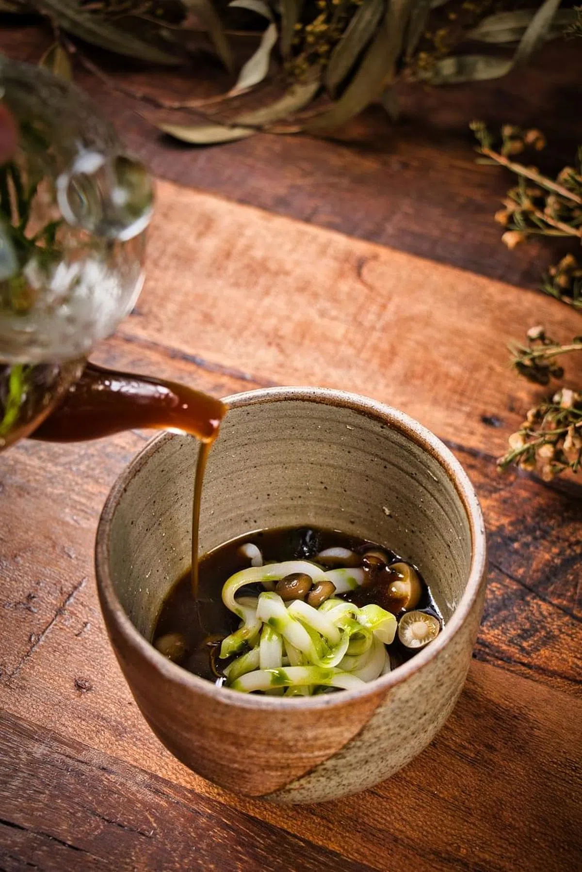 Lolla餐馆主厨施玉安的鱿鱼“意面”，口感嚼劲佳。