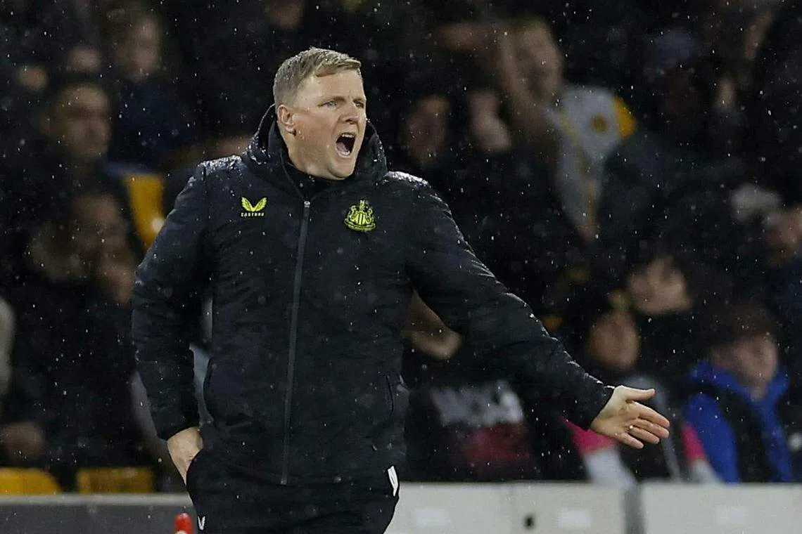 喜鹊主帅埃迪·豪计划在这场联赛杯16强赛轮换一些球员。（路透社）