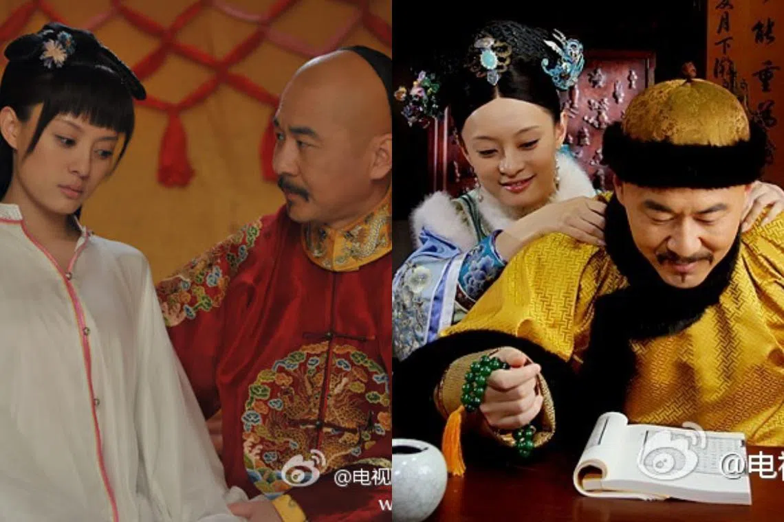 孙俪（左）和陈建斌14年前合作《甄嬛传》却不在彼此的微信朋友圈。（取自《甄嬛传》微博）