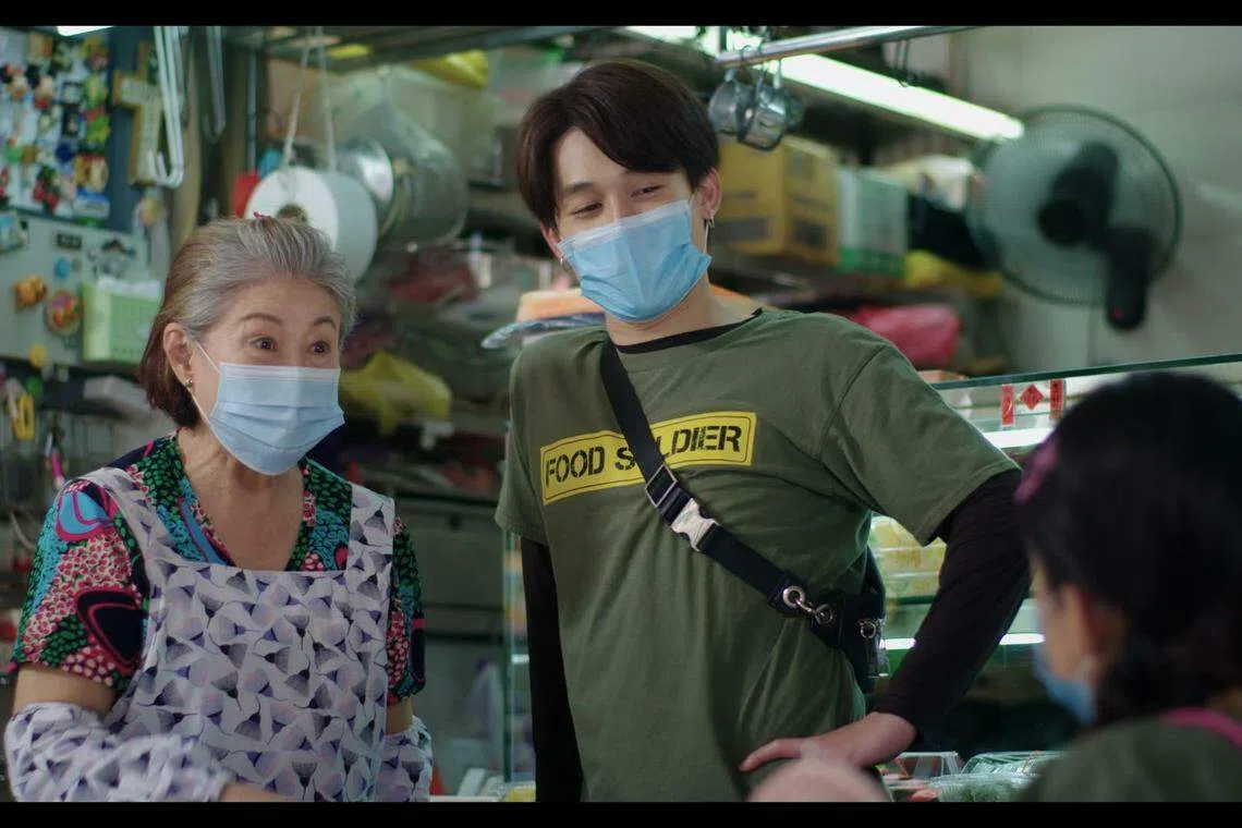 金银姬（左）和许瑞奇首次合作，饰演婆孙。（新传媒提供）