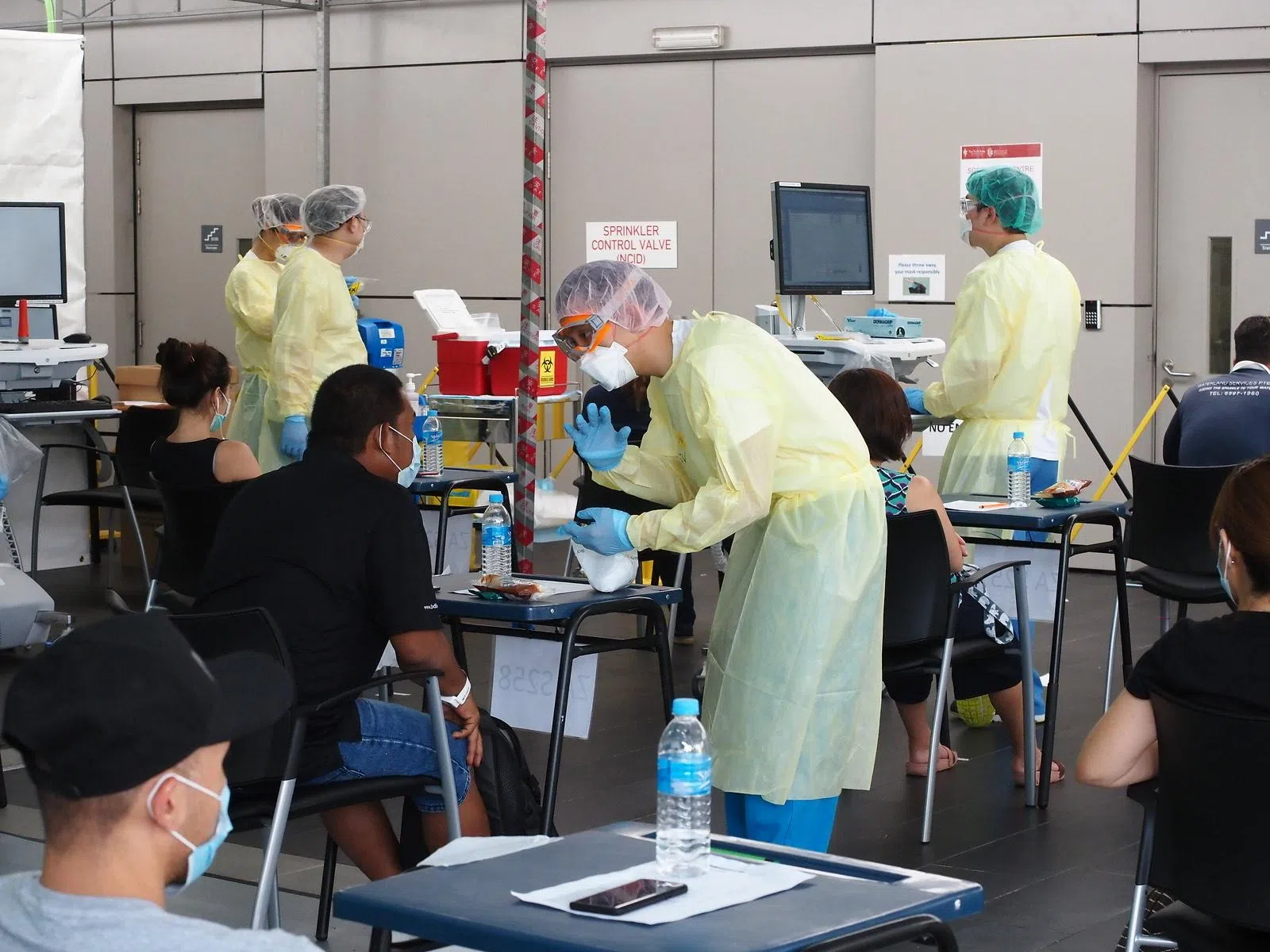 2020年冠病疫情期间陈笃生医院所设的检测站。（陈笃生医院提供）