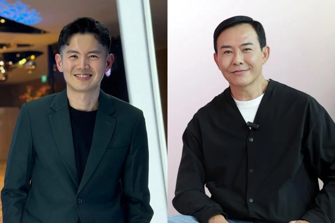 有公众认为张承尧（左图）长得像王禄江（右图）。（张承尧提供、档案照）