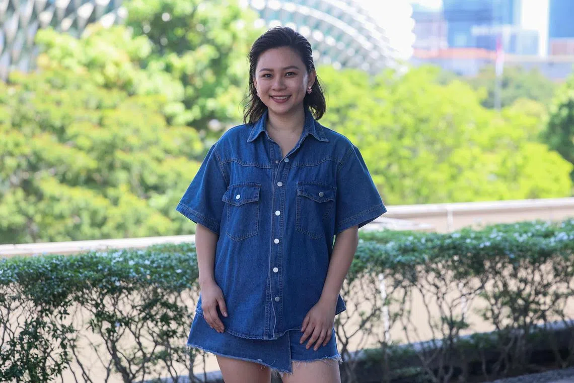 凯丽在增胖的过程中，遭到身边的同事和网民批评，让她一度失去自信。（卓祾祎摄）