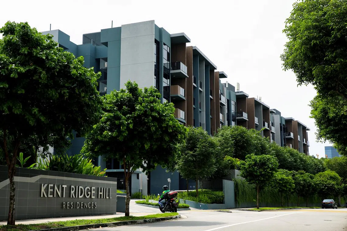 Kent Ridge Hill Residences去年才完工，吸引了许多买家（何炳耀摄）