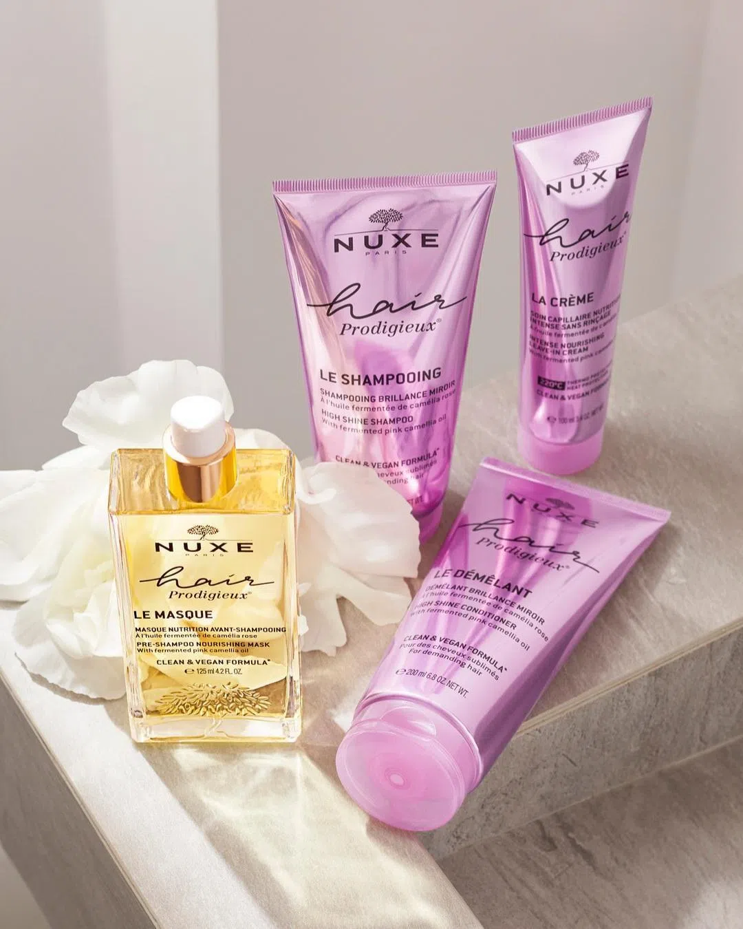 Nuxe Hair Prodigieux系列产品，质地轻盈。（品牌提供）