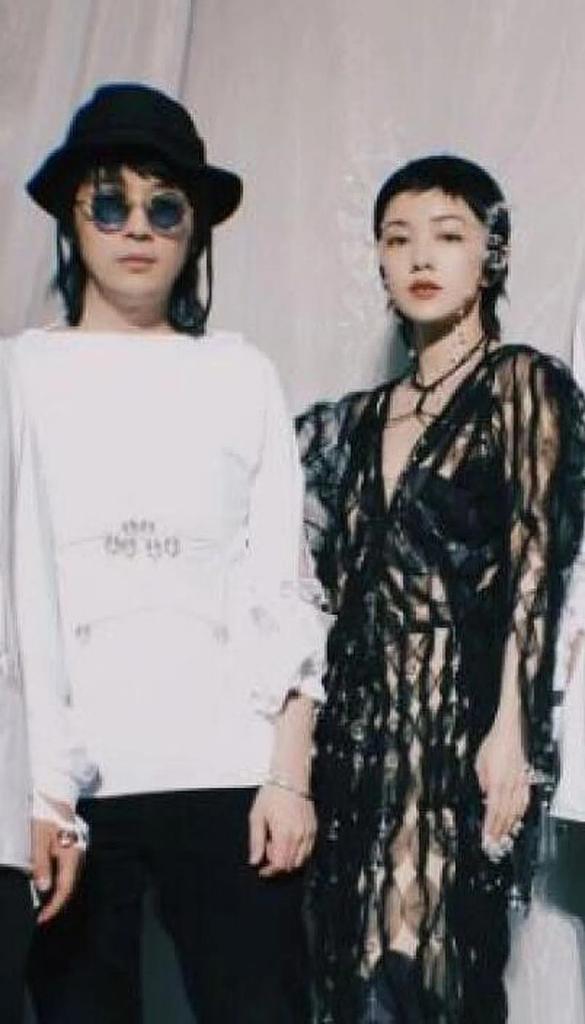 郭采洁与伊德尔。（网络）