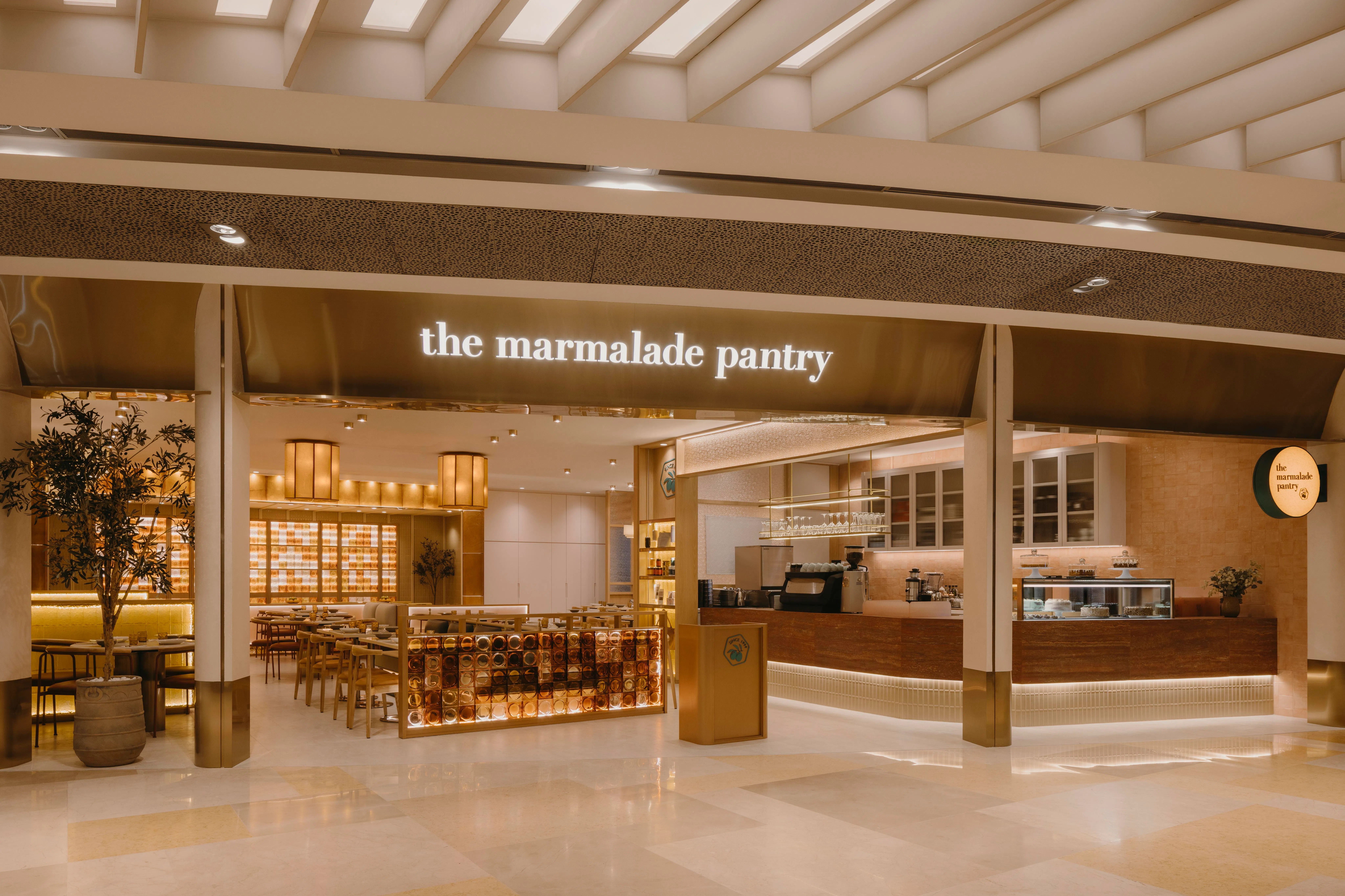 The Marmalade Pantry旗舰店换上以柑橘色调为灵感的室内设计，风格明亮清新。（餐馆提供）