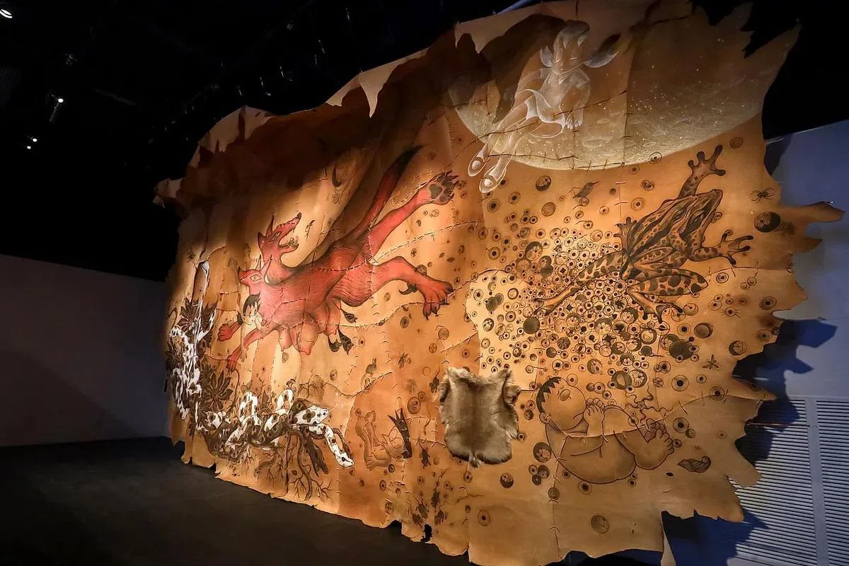 鸿池朋子《静香的洞穴》（2017）。（新加坡国家博物馆提供图片）