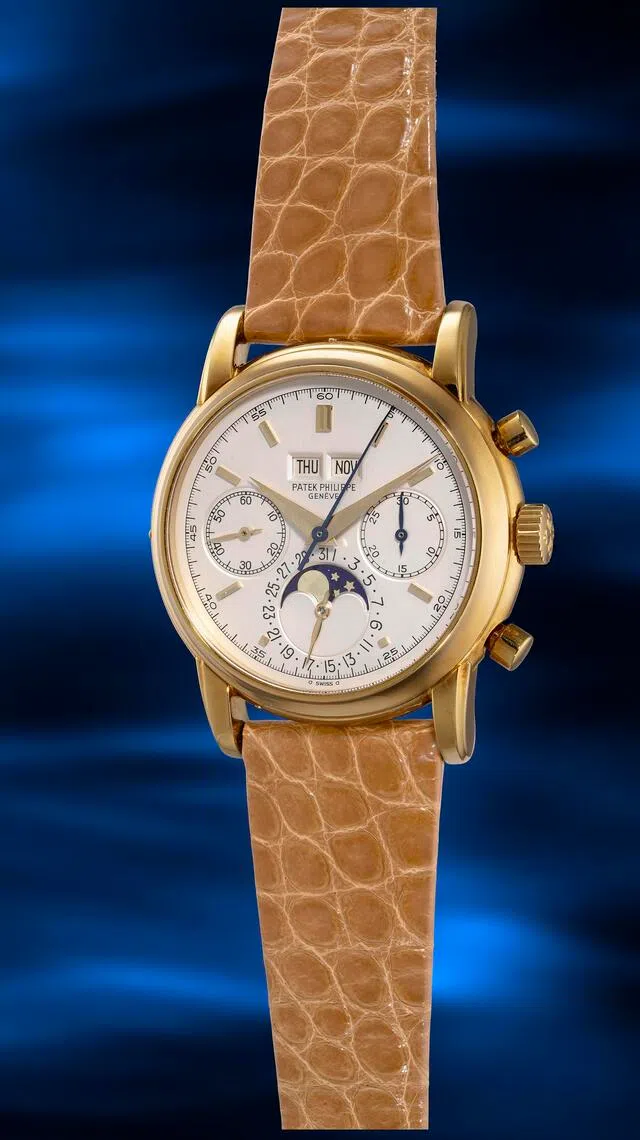 Ref.2499/100“MK I”金质表盘由Stern Frères制作，字体与比例保留原貌，堪称博物馆级藏品。（富艺斯提供）