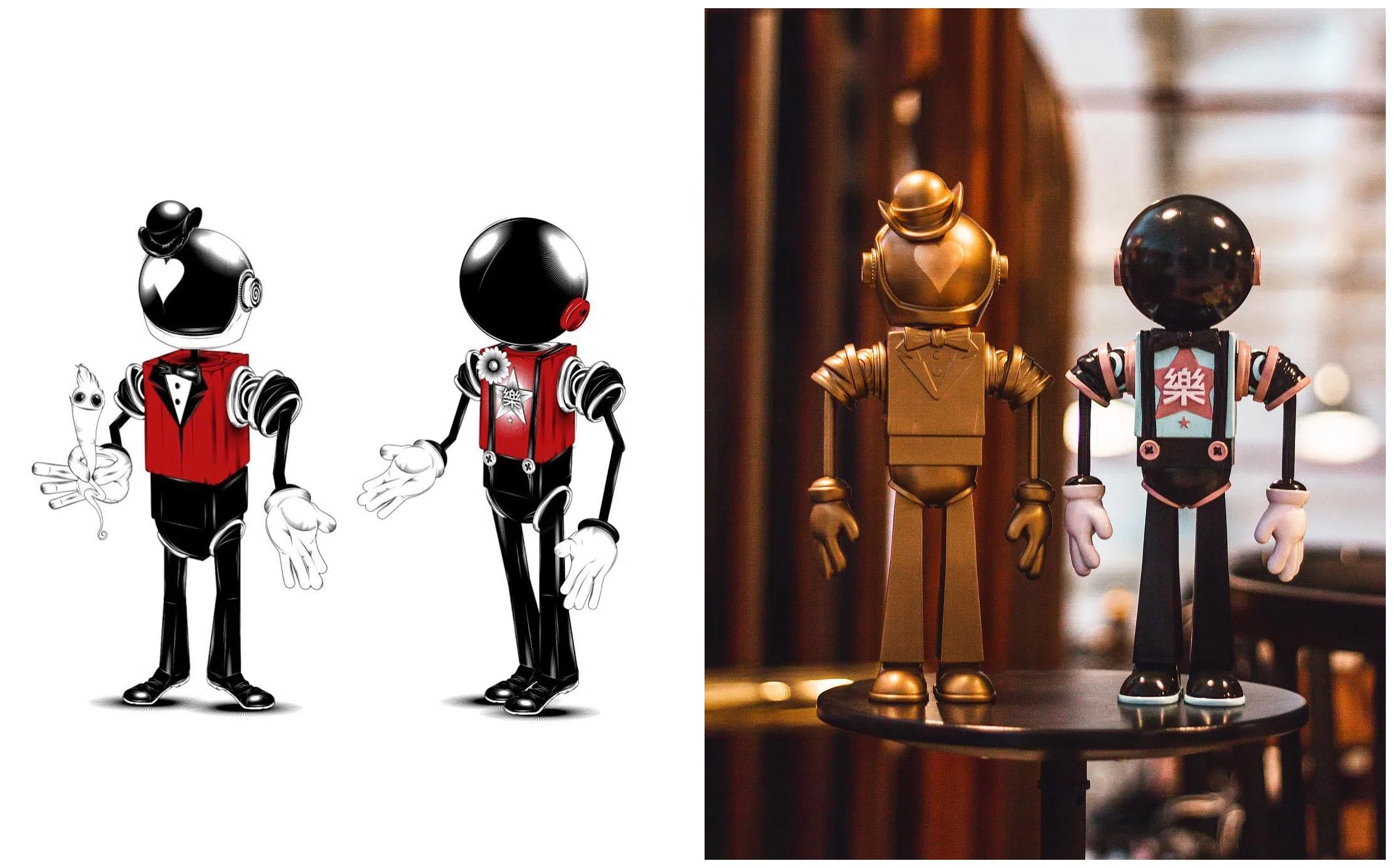 以Phunk Studio设计的Robo为原型，做出实体公仔。（取自受访者社媒）