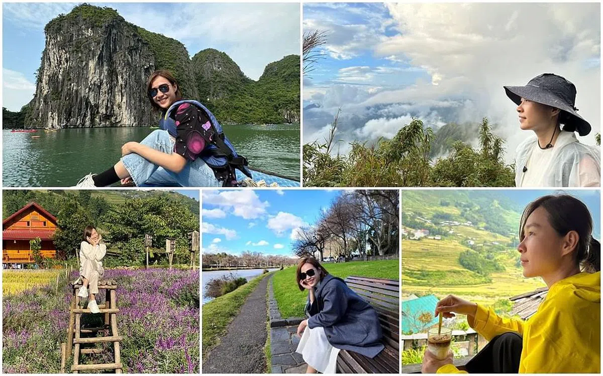 雅慧在旅途中拍了不少美丽的照片。（艺人提供）