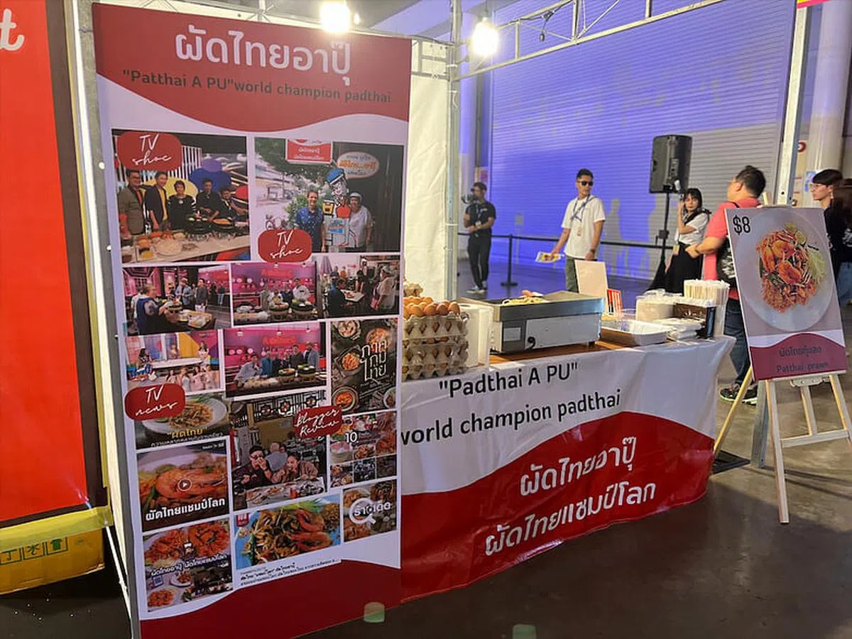 Pad Thai冠军的摊位。