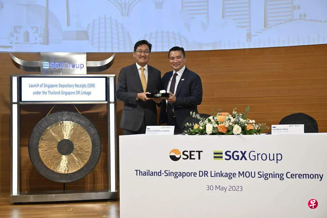 泰国三蓝筹股透过SDR挂牌首日反应冷淡| 联合早报